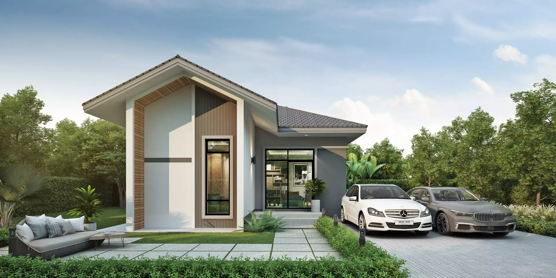 บ้านเดี่ยว บ้านสราสิริ2 2 ห้องนอน